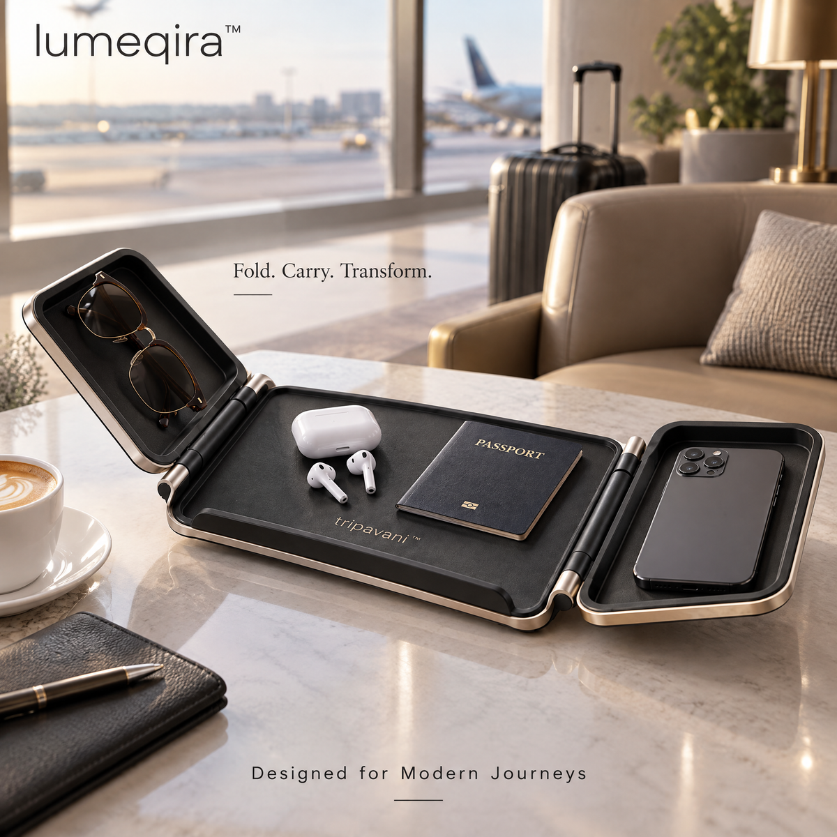 tripavani™ AeroFold Travel Tray