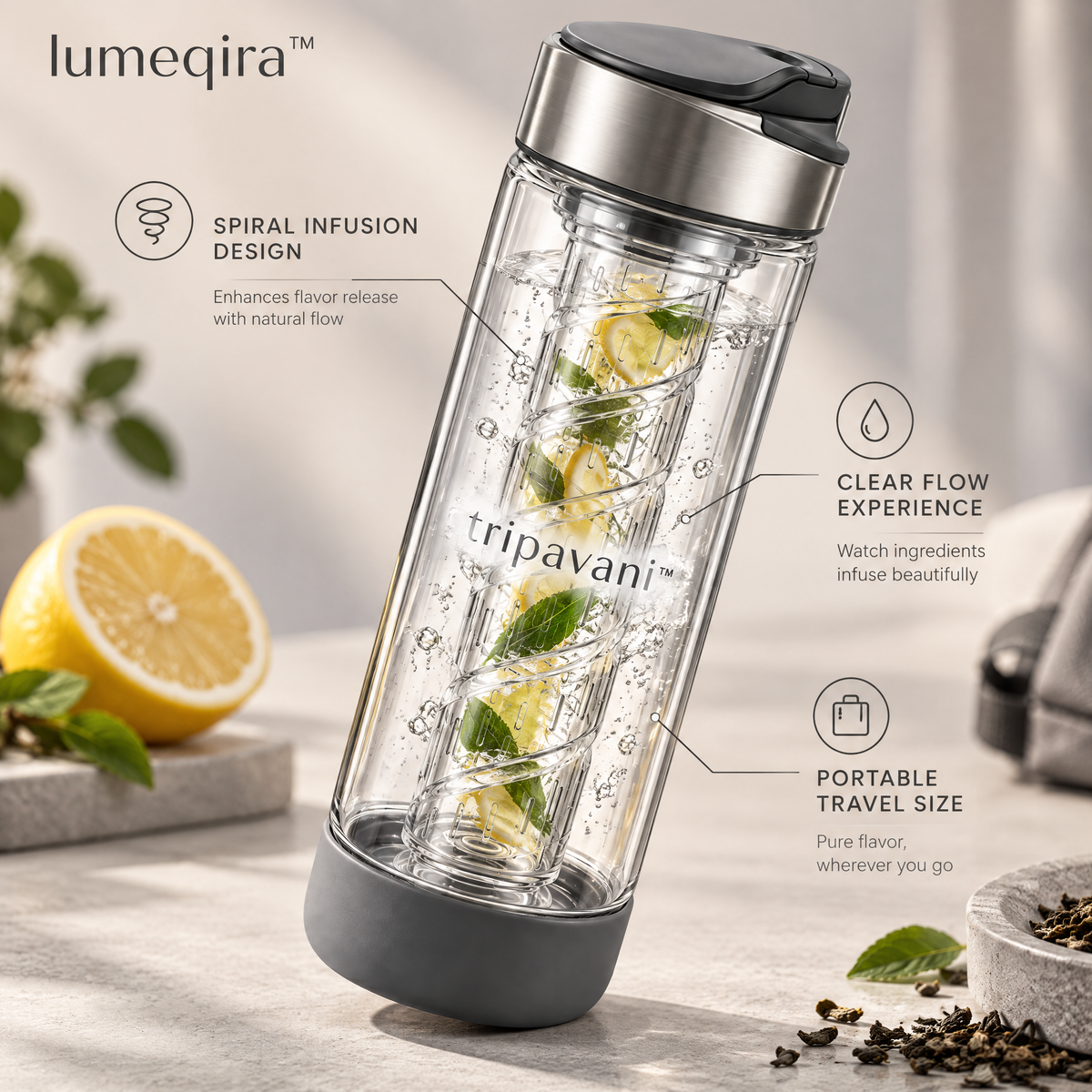 tripavani™ FlowSip Travel Infuser