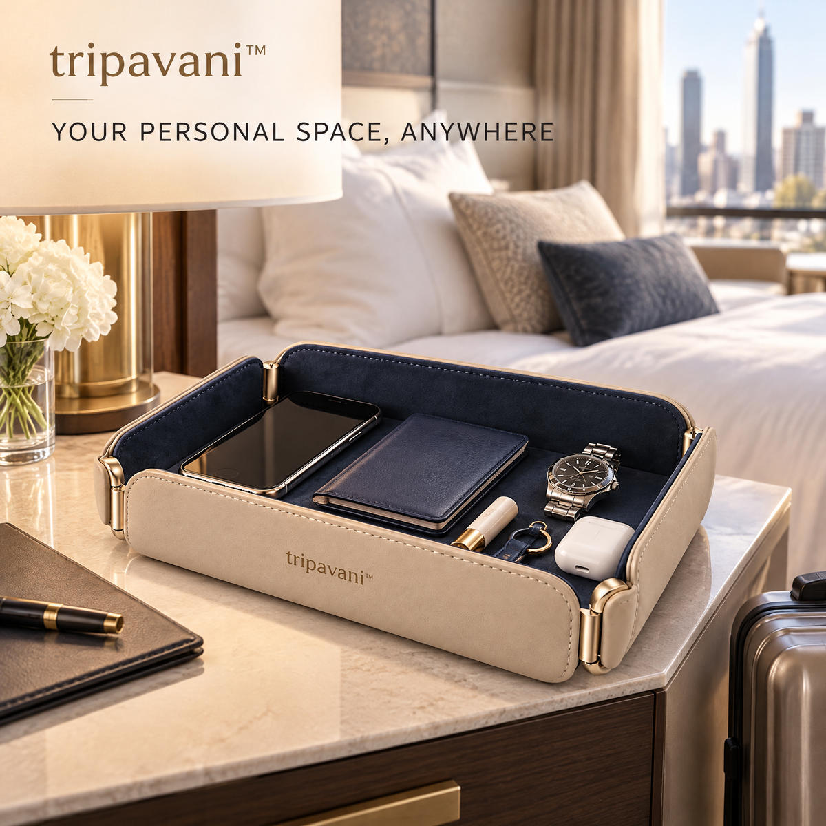 tripavani™ GlideFold Travel Tray